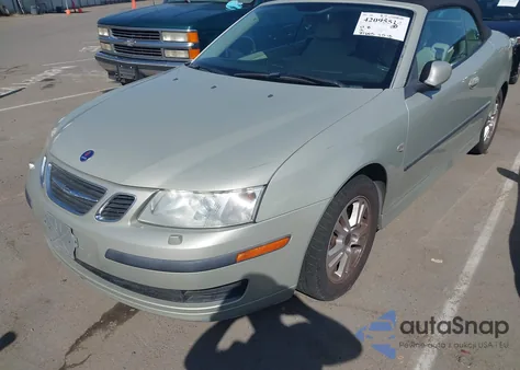 2006 Saab 9-3 2.0T из США, поврежденный, VIN YS3FD79Y866100135
